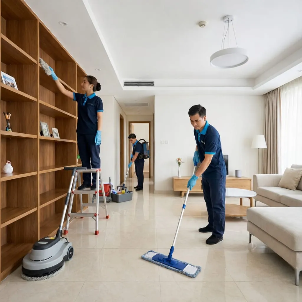 3 BHK Home cleaning
