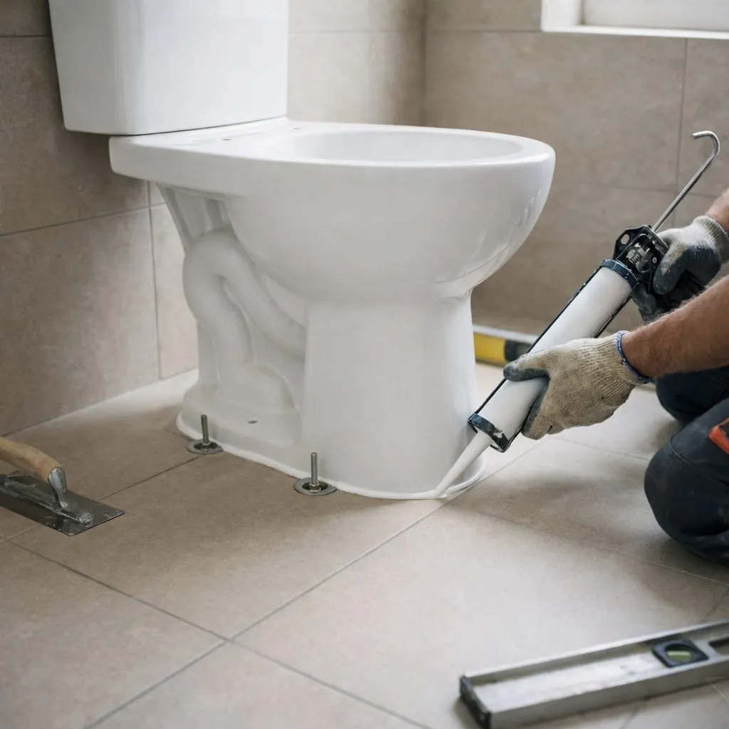 Western Toilet Installation (Floor Mounted)