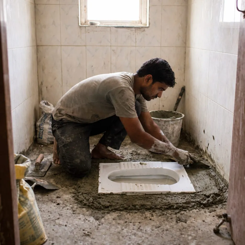 Indian Toilet Installation