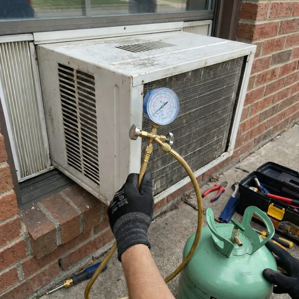 Window AC Gas Filling